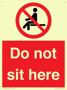 Do not sit here